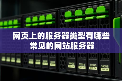网页上的服务器类型有哪些 常见的网站服务器