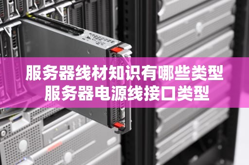 服务器线材知识有哪些类型 服务器电源线接口类型