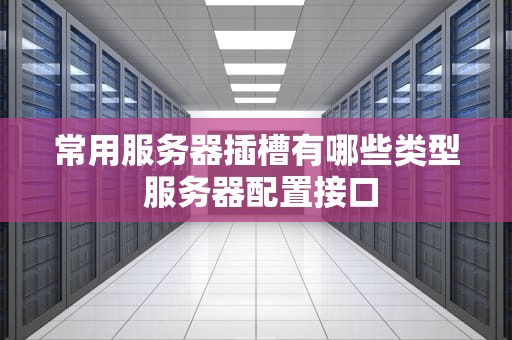 常用服务器插槽有哪些类型 服务器配置接口