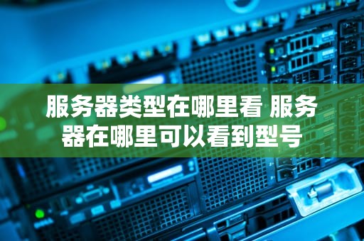 服务器类型在哪里看 服务器在哪里可以看到型号