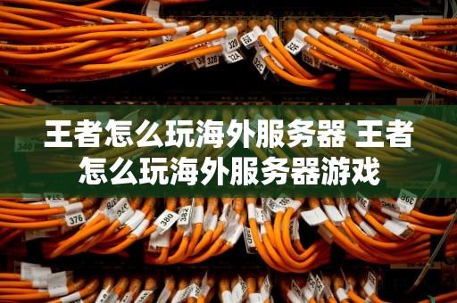 王者怎么玩海外服务器 王者怎么玩海外服务器游戏