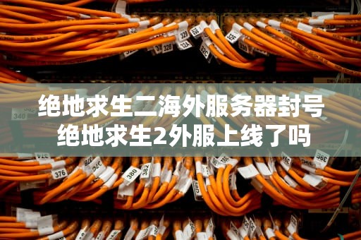 绝地求生二海外服务器封号 绝地求生2外服上线了吗