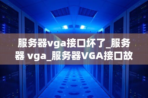 服务器vga接口坏了_服务器 vga_服务器VGA接口故障的诊断与修复