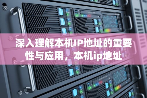 深入理解本机IP地址的重要性与应用，本机ip地址