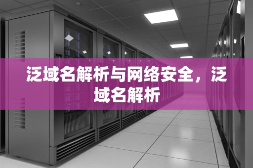 泛域名解析与网络安全，泛域名解析