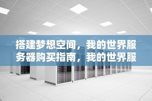 搭建梦想空间，我的世界服务器购买指南，我的世界服务器购买平台