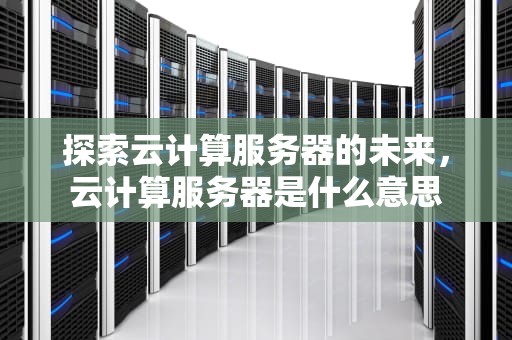 探索云计算服务器的未来，云计算服务器是什么意思