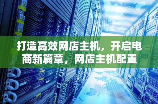 打造高效网店主机，开启电商新篇章，网店主机配置
