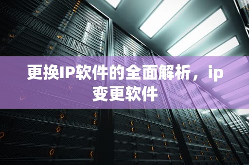 更换IP软件的全面解析，ip变更软件