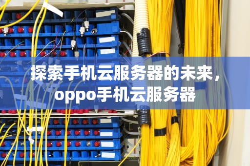探索手机云服务器的未来，oppo手机云服务器