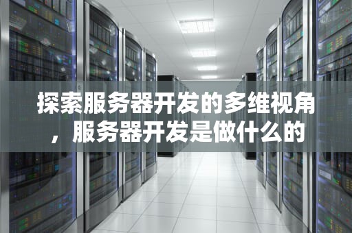 探索服务器开发的多维视角，服务器开发是做什么的