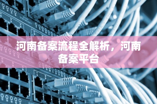 河南备案流程全解析，河南备案平台