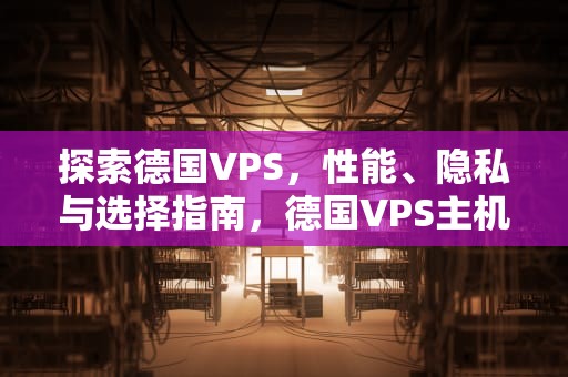 探索德国VPS，性能、隐私与选择指南，德国VPS主机厂家