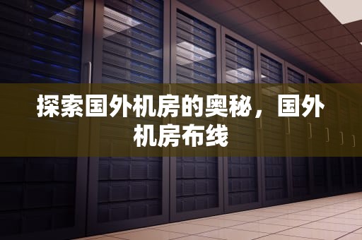 探索国外机房的奥秘，国外机房布线