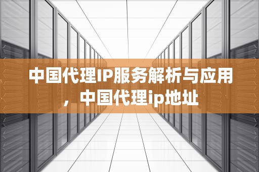中国代理IP服务解析与应用，中国代理ip地址