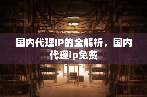 国内代理IP的全解析，国内代理ip免费