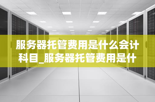 服务器托管费用是什么会计科目_服务器托管费用是什么会计科目的_服务器托管费用的会计处理及其影响
