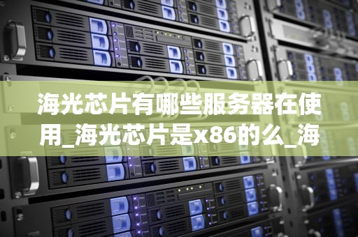 海光芯片有哪些服务器在使用_海光芯片是x86的么_海光芯片在服务器领域的应用与展望