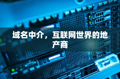 域名中介，互联网世界的地产商