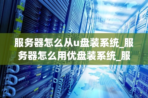 服务器怎么从u盘装系统_服务器怎么用优盘装系统_服务器从U盘安装操作系统的详细步骤