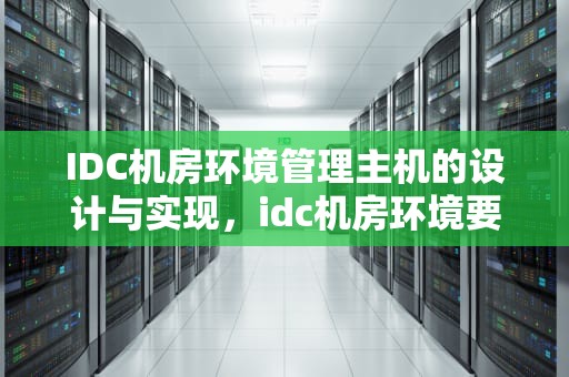 IDC机房环境管理主机的设计与实现，idc机房环境要求