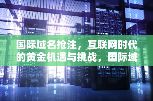 国际域名抢注，互联网时代的黄金机遇与挑战，国际域名抢注需要什么条件
