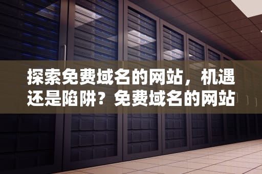 探索免费域名的网站，机遇还是陷阱？免费域名的网站动漫