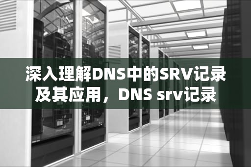 深入理解DNS中的SRV记录及其应用，DNS srv记录