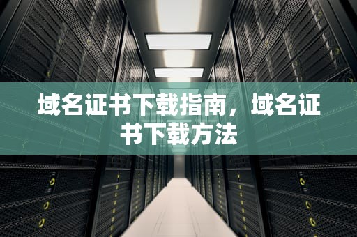 域名证书下载指南，域名证书下载方法