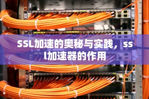 SSL加速的奥秘与实践，ssl加速器的作用