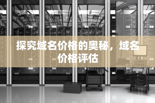 探究域名价格的奥秘，域名价格评估