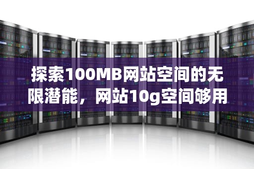 探索100MB网站空间的无限潜能，网站10g空间够用吗