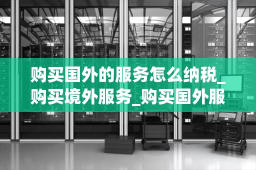购买国外的服务怎么纳税_购买境外服务_购买国外服务如何纳税