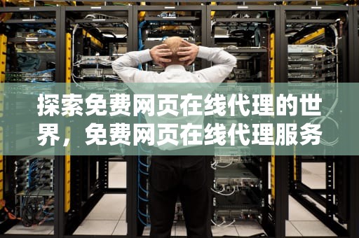 探索免费网页在线代理的世界，免费网页在线代理服务器