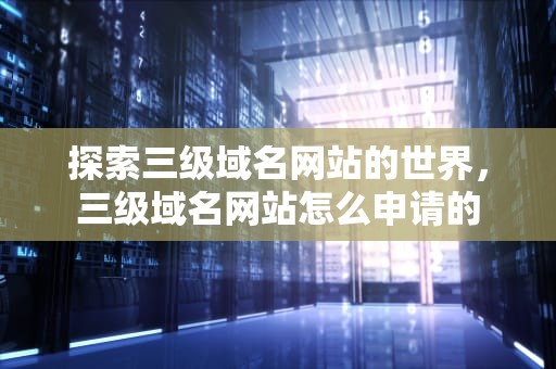 探索三级域名网站的世界，三级域名网站怎么申请的