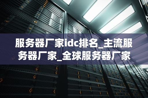 服务器厂家idc排名_主流服务器厂家_全球服务器厂家IDC排名及其竞争力分析