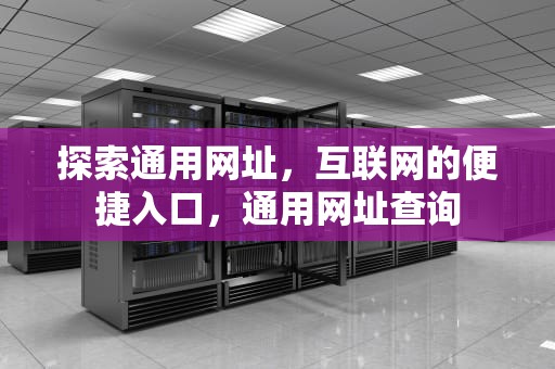 探索通用网址，互联网的便捷入口，通用网址查询