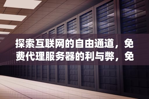 探索互联网的自由通道，免费代理服务器的利与弊，免费代理服务器app