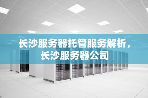 长沙服务器托管服务解析，长沙服务器公司