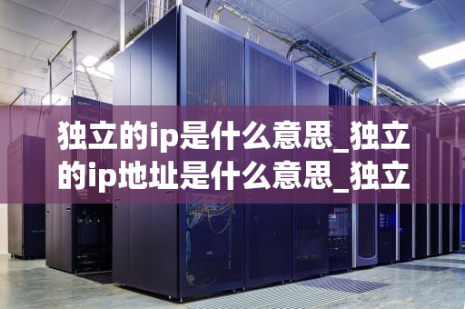 独立的ip是什么意思_独立的ip地址是什么意思_独立的IP：定义、重要性与应用