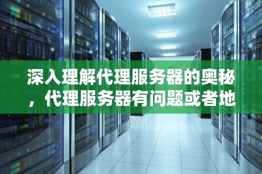 深入理解代理服务器的奥秘，代理服务器有问题或者地址有误
