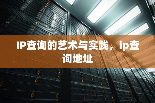 IP查询的艺术与实践，ip查询地址
