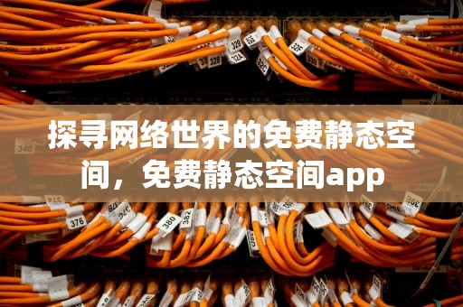 探寻网络世界的免费静态空间，免费静态空间app