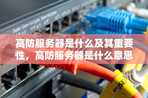 高防服务器是什么及其重要性，高防服务器是什么意思