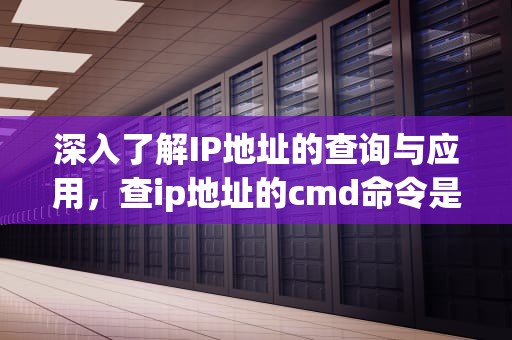 深入了解IP地址的查询与应用，查ip地址的cmd命令是什么