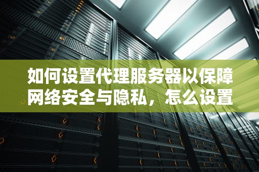 如何设置代理服务器以保障网络安全与隐私，怎么设置代理服务器地址