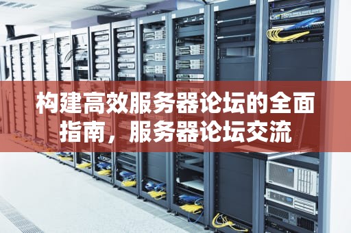构建高效服务器论坛的全面指南，服务器论坛交流