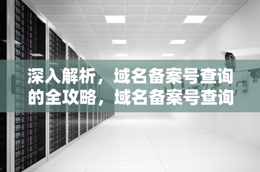 深入解析，域名备案号查询的全攻略，域名备案号查询平台官网