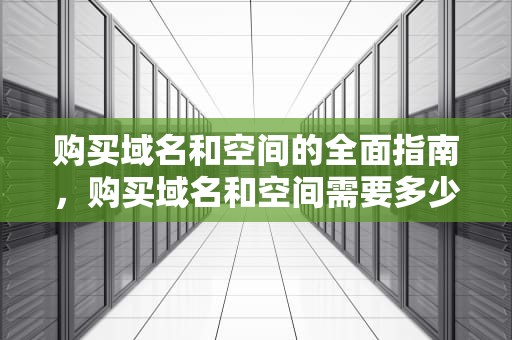 购买域名和空间的全面指南，购买域名和空间需要多少钱