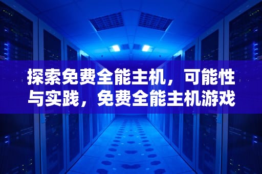探索免费全能主机，可能性与实践，免费全能主机游戏